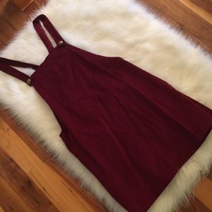 Burgundy Overall dress